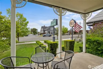 Relax and take a break on the front porch