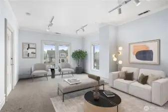 Staged Upper Level Sitting Room