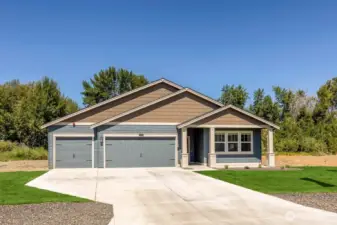 Photo rendering is representational. Actual home is under construction and finishes, elevation, and paint colors may vary. See site agent for details.