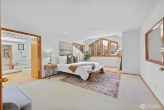 Spacious and private primary retreat!