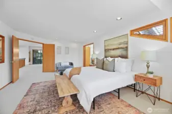Spacious and private primary retreat!