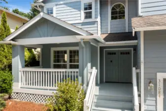 Refinished porch to welcome you home!