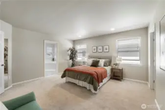 Huge Primary  Suite w/ sitting area & adjoining 5-piece bath.