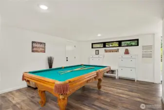 Pool table can stay with the home