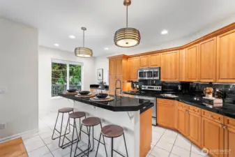 Tons of cabinetry and storage.