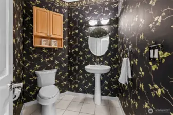 Powder room on the main floor