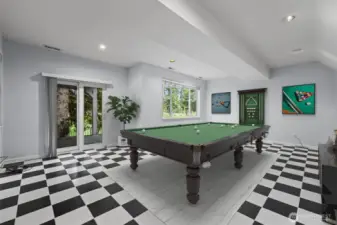 Giant basement. Home Gym/2nd living area/rec room. This photo is virtually staged.
