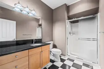Basement bathroom