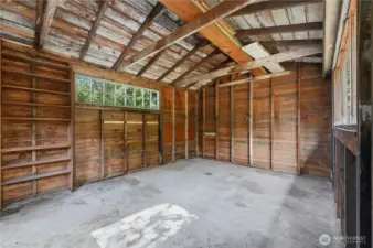 Newly roofed garden shed.