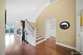 The expansive, open layout flows seamlessly, offering effortless access to every part of the home