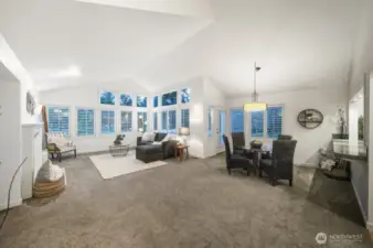 Fresh plush carpeting and crisp interior paint create a warm, inviting great room that feels like home the moment you step inside.