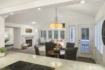 Plenty of space to entertain guests seamlessly from the heart of the kitchen!