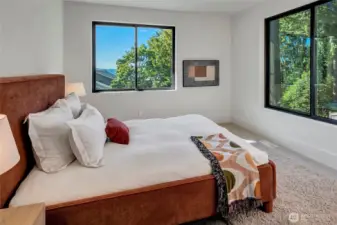 Generously sized additional guest bedrooms.