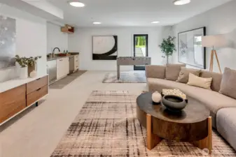 Completely separate entrance ADU.  Au pair, long term guests, rental property?  The options are endless!