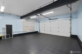 EV charging installed in garage.