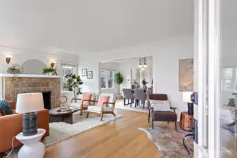 Spacious and light filled living room