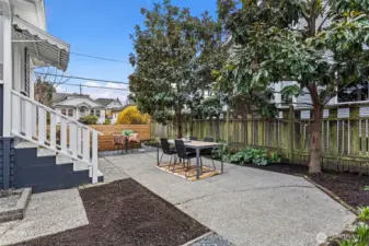 Backyard patio great for summer BBQs
