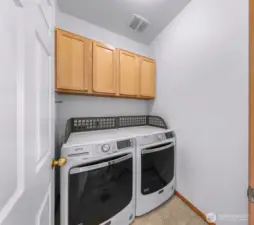 Laundry room on main floor