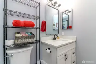 Bathroom with new vanity
