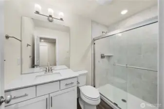 Lower level gust bathroom