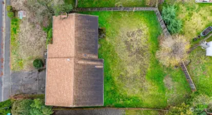 Overhead view of the property.