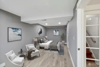 Virtually Staged Bedroom