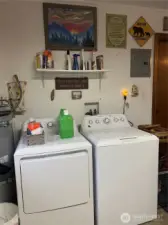 Laundry is also in this space by the side door.