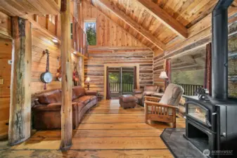 Open Concept, Vaulted Ceilings, Rustic Mountain Home