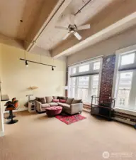 Large, light living room