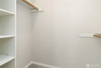 Walk-in closet in Primary