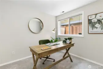 Ground floor 3rd bedroom makes a nice office