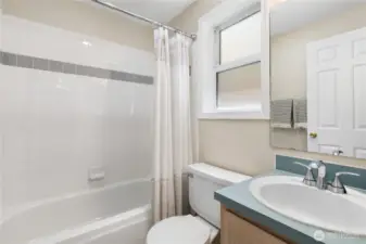 Ground level bathroom