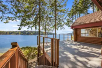 Step outside and take it all in — a spacious wraparound deck with views that wow.