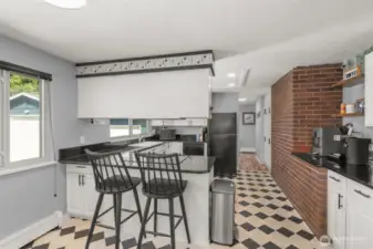 Kitchen with eating space.
