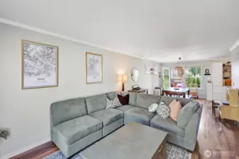 Living Room and Dining Room