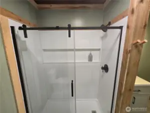 Beautiful new shower.