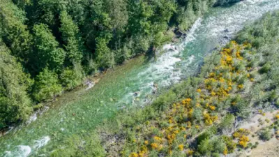 Skykomish River, just a couple minute walk from your new home.