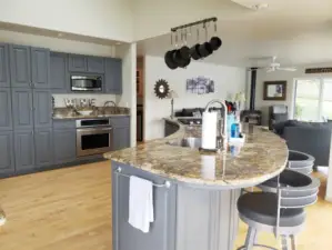 upgraded kitchen and island