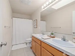 Hall Bath. Virtually staged