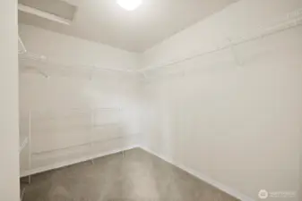 Primary walk in closet