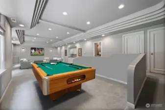 Huge basement area could be used as playroom, theatre space, or additional living/dining. Virtually staged.