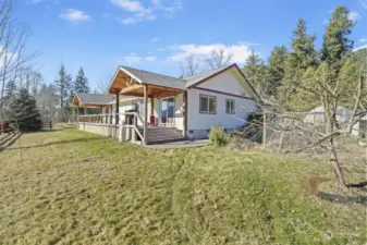 Back Yard and South Side of house