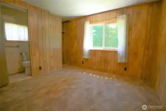 Master bedroom with half bath.