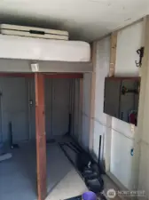 Room for double bed inside cabin