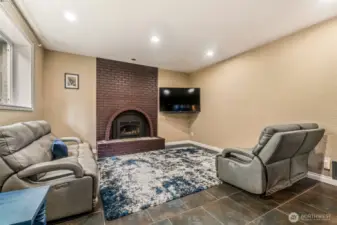 Family Room on lower level