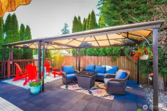 COVERED back deck, pergolas stay!