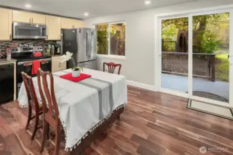 With a full kitchen