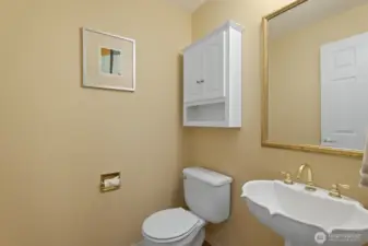 Remodeled main floor half bath.