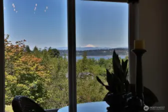 Views of Mt Baker & Hat Island from 2nd Floor