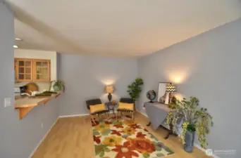 There's even an eating bar off the kitchen